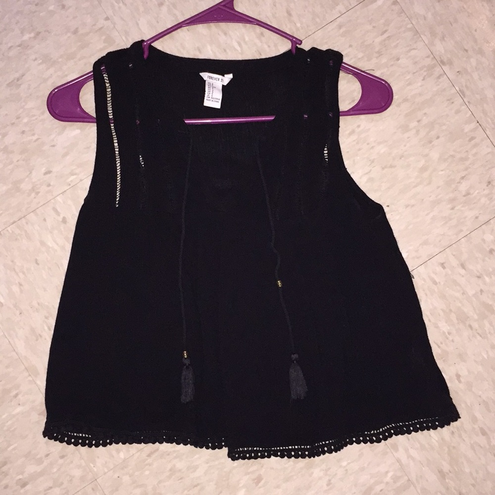 black tank top